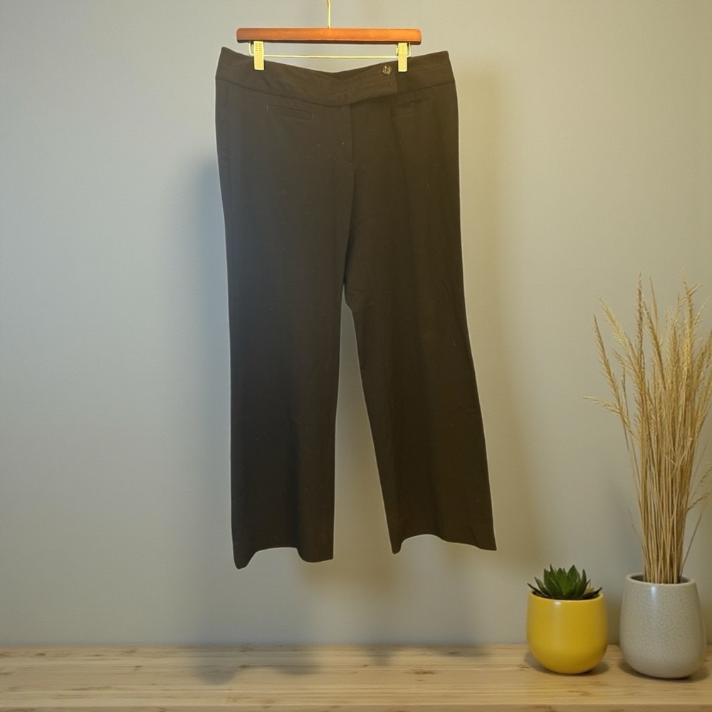 White House Black Market Wide Leg Black Pants